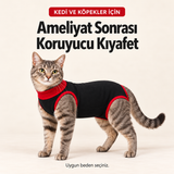 Ameliyat Sonrası Koruyucu Kedi Kıyafeti