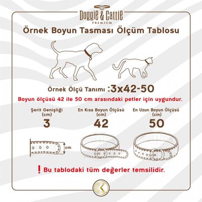 Doggie Konforlu Dokumadan El Yapımı Köpek Boyun Tasması Kalınlık 2,5 cm - HAKİ