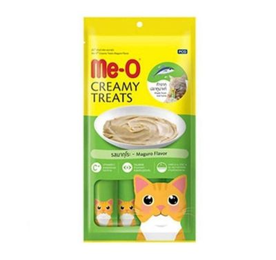 Me-O Creamy Treats Sarı Yüzgeçli Orkinos Balığı Ek Besin ve Kedi Ödülü 60 Gr ( 4 x 15 Gr )