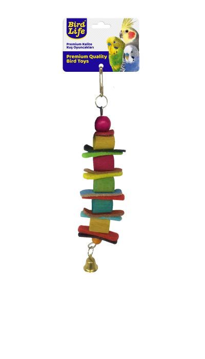 Brd1043 - Birdlife Kuş Oyuncağı Gökkuşağı Derili