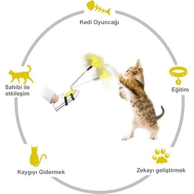 Ayağa Takılan Kedi Oyun Oltası