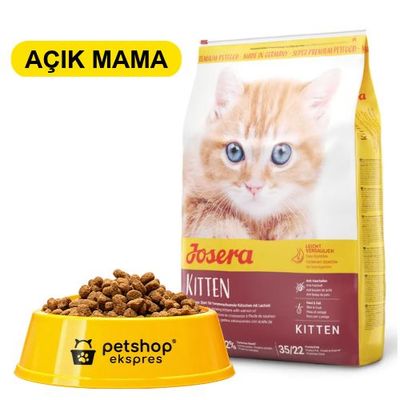 Josera Kitten Somonlu & Tavuklu Düşük Tahıllı Yavru ve Emziren Anne Açık Kedi Maması 