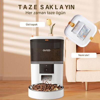Ovioo Otomatik Mama Makinesi 6 Lt Kameralı Wi-fi - Siyah
