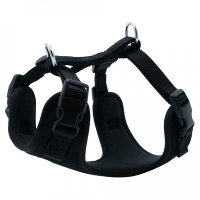 Doggie Havalı Dokumadan El Yapımı Köpek Göğüs Tasması - Black ADGTXSBLACK