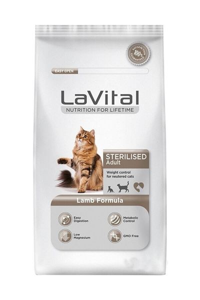 Lavital Sterilised Kuzu Etli Kısırlaştırılmış Kedi Maması 1000 gr.