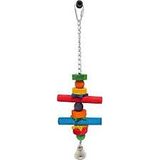 Wooden Birs Toys Zilli 2'li Ahşap Kuş Oyuncak (30x9cm)