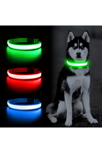 Duffa Led Işıklı Boyun Tasması, Ayarlabilir Led Boyun Tasması S-M-L
