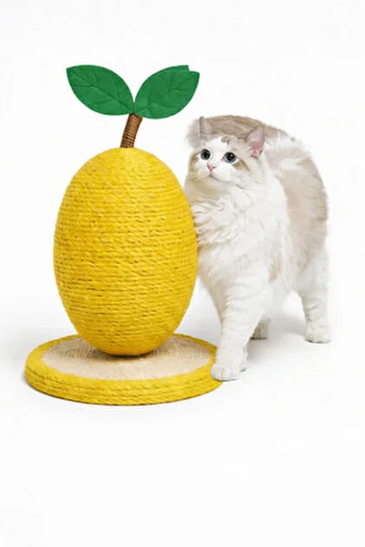 Hasır İp Limon Kedi Tırmalama Tahtası 18x25 CM (İTHAL)