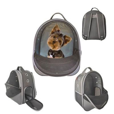 Lavista Paris Kedi Köpek Fileli Taşıma Çantası Füme