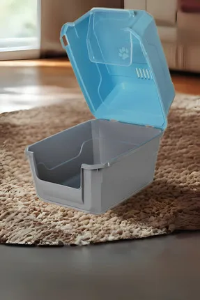 Kapalı  Kedi Tuvaleti Üstü Açılır