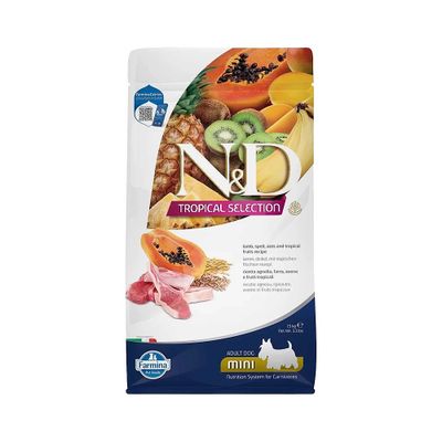 N&D Tropical Celection Kuzu Etli Küçük Irk Yetişkin Köpek Maması (1,5 kg)