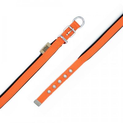 Doggie Konforlu Dokumadan El Yapımı Köpek Boyun Tasması Kalınlık 3 cm - Orange DSBT3010M