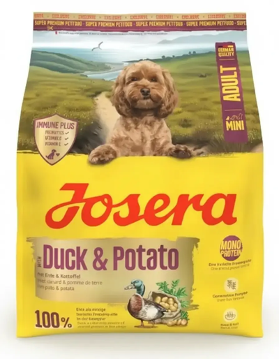 Josera Ördek & Potates Tahılsız Mini Irk Yetişkin Köpek Maması 900 g. (Orjinal Kapalı Ambalaj)
