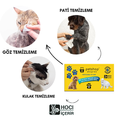 Kedi & Köpek Göz ve Kulak Temizleme Mendili