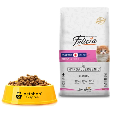 Felicia Kitten Düşük Tahıllı Tavuklu Yavru Kedi Maması 1000 gr.