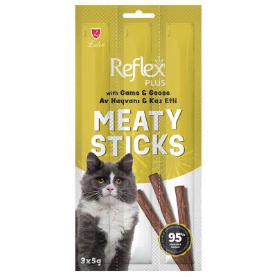 Reflex Av Hayvanlı & Kaz Etli Kedi Ödül Çubuğu 5 Gr 3 Adet