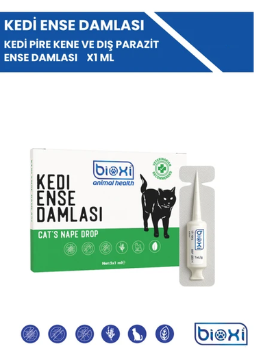 Bioxi Kedi Pire Kene ve Dıs Parazıt Ense Damlası