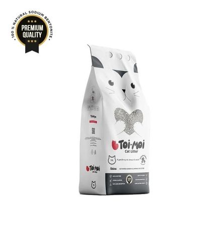 Toi Moi Aktif Karbonlu  Topaklanan Kedi Kumu - 10 KG.