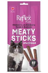 Reflex Plus Tavuk & Kızılcıklı Kedi Ödül Çubuğu 3*5gr