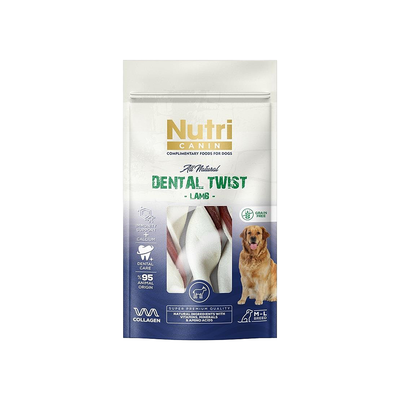 Nutri Canin Kuzu Etli Dental Köpek Ödül Kemiği  L(120 g)