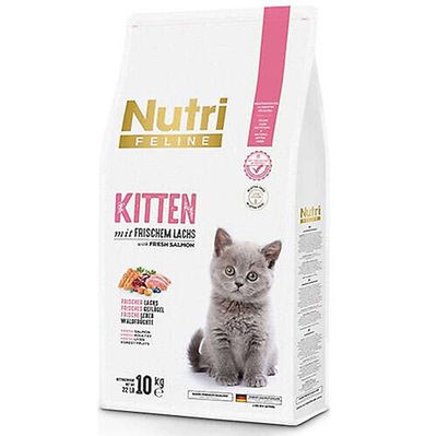 Nutri Feline Kitten Tavuklu & Somonlu Glutensiz Yavru Kedi Maması 10 Kg
