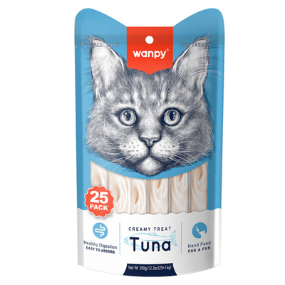 Wanpy Ton Balıklı Sıvı Kedi Ödül Maması 14 Gr ( 25'Li Paket )