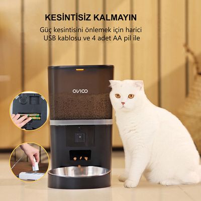 Ovioo Otomatik Mama Makinesi 6 Lt Kameralı Wi-fi - Beyaz