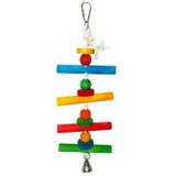 Wooden Birs Toys Zilli 4'lü Ahşap Kuş Oyuncak (38x12cm)
