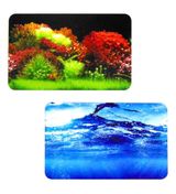 Naturel Color Akvaryum Arka Fon Manzara Çift Taraflı Okyanus Bitki 3 Boyutlu 40 Cm 1 Metre