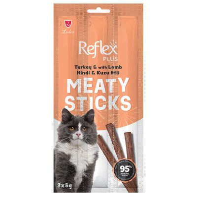 Reflex Hindili & Kuzu Etli Kedi Ödül Çubuğu 5 Gr 3 Adet