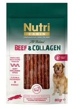 Nutri Canin Sığır Etli ve Kolajenli Tahılsız Köpek Et Ödülü 80 Gr.