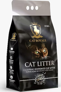 Cat Royale Aktif Karbonlu Topaklaşan 10 kg Bentonit Kedi Kumu