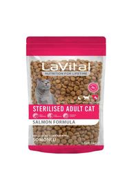 LaVital Kilo Kontrolü için Somonlu Kısırlaştırılmış Kedi Maması 1kg