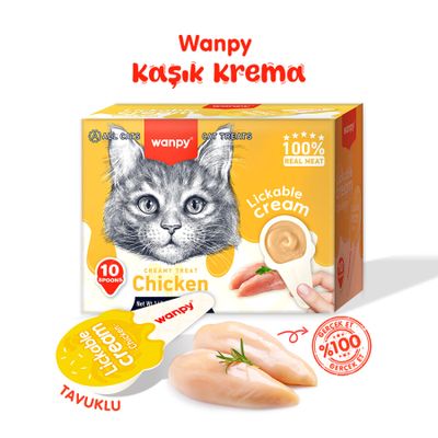 Wanpy Tavuklu Kaşıklı Kedi Ödül Kreması 16 gr 1 Adet