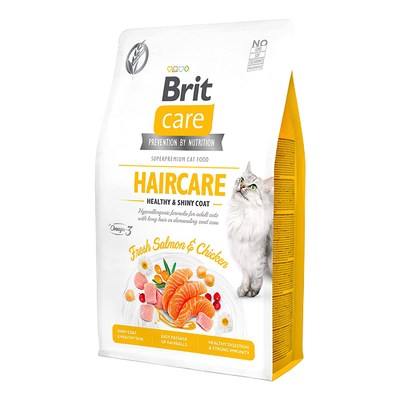Brit Care Haircare Tavuk Etli ve Somonlu Yetişkin Kedi Maması (2 kg)