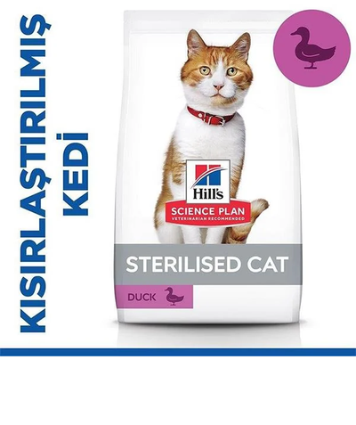 Hills Ördekli Kısırlaştırılmış Kedi Maması 8+2 10 kg