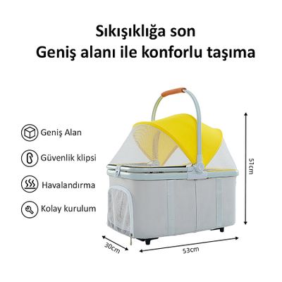 Henan Benedict Pet Taşıma Arabası Yeşil BNDC-105