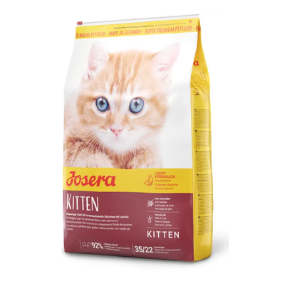 Josera Kitten Somonlu & Tavuklu Düşük Tahıllı Yavru ve Emziren Anne Kedi Maması 10 Kg.