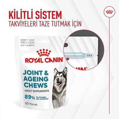 Royal Canin Chews Yetişkin Köpekler İçin Eklem ve Sağlıklı Yaşlanma Destekleyici Ödül Maması 240 Gr