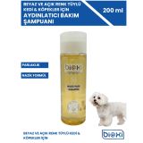 Beyaz ve Açık Renk Tüyler için Şampuan 200 ML