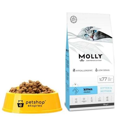 Molly Tavuk Etli Açık Yavru Kedi Maması
