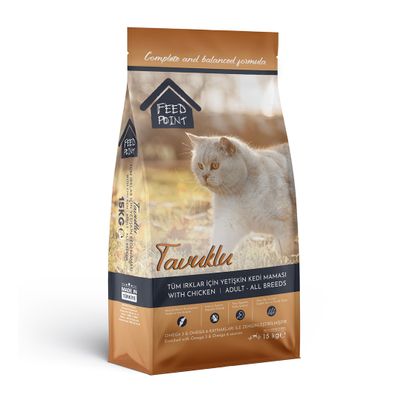 FeedPoint Tavuklu Yetişkin Kedi Maması 15 Kg.