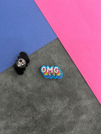 OMG Mavi | Yaka Rozeti