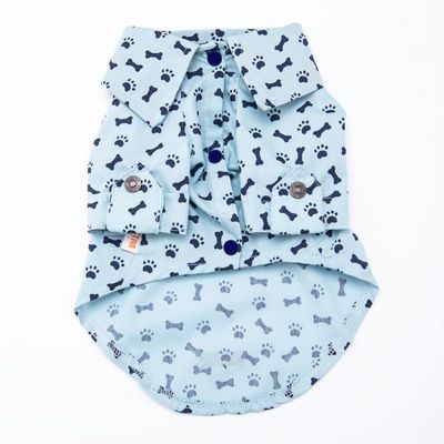 23452-Pawstar Blue Ossa Mevsimlik Shirt kıyafet  (3XL-4XL-5XL-6XL-7XL)