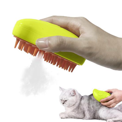 Buharlı Kedi ve Köpek Bakım Yumuşak Silikon Fırça Tarak