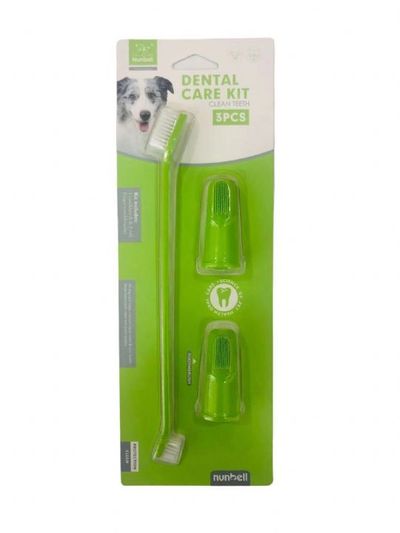Nunbell Dental Care 3'lü Köpek Diş Temizleme Fırçası