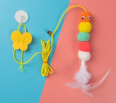 Elastik Yapışkanlı Solucan Kedi Oltası