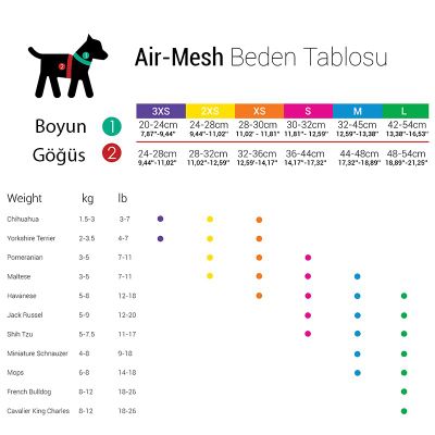Aır-Mesh Göğüs Tasması Xxs